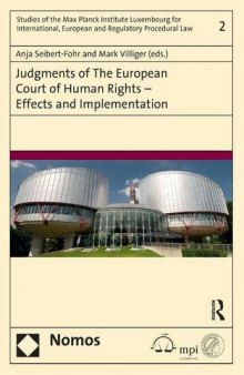 Judgments of the European Court of Human Rights: Effects and Implementation