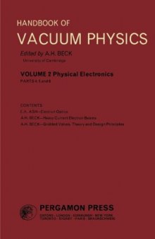Physical Electronics. Handbook of Vacuum Physics
