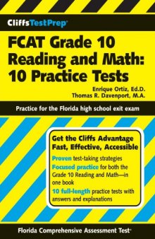 CliffsTestPrep FCAT Grade 10 Reading and Math: 10 Practice Tests