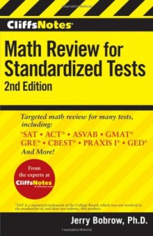 CliffsNotes Math Review for Standardized Tests (Cliffs Test Prep Math Review Standardized)