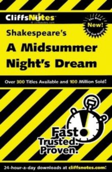 CliffsNotes on Shakespeare’s A Midsummer Night’s Dream