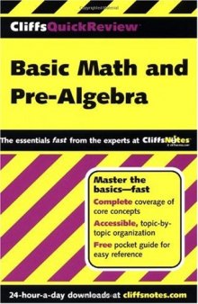 Basic Math and Pre-Algebra (Cliffs Quick Review)