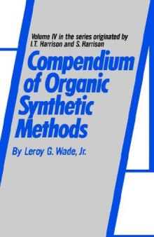 Volume 4, Compendium of Organic Synthetic Methods