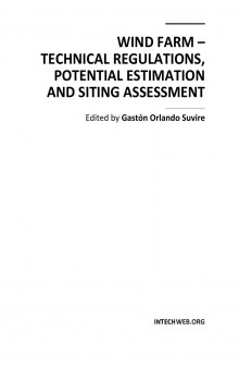 Wind Farm - Technical Regulations, Potential Estimation and Siting Assessment