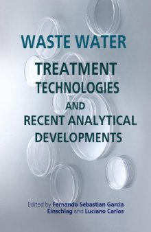 Waste Water - Treatment Technologies and Recent Analytical Developments