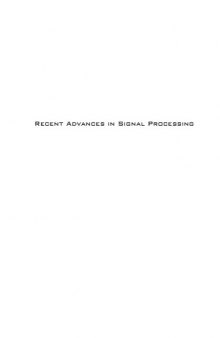Recent Advances in Signal Processing