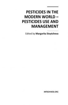 Pesticides in the Mod. World - Pesticides Use and Management