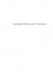 Nanowires Science and Technology  