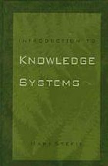 Introduction to knowledge systems