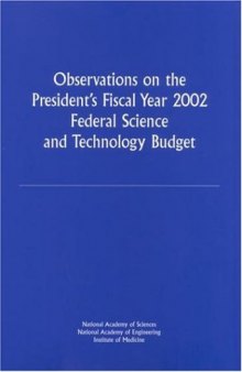 Observations on the President's Fiscal Year 2002 Federal Science and Technology Budget
