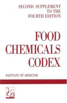 Food Chemicals Codex: Second Supplement to the Fourth Edition