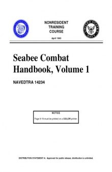 Seabee combat handbook. Volume 1
