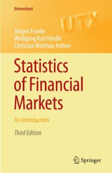 Statistics of Financial Markets: An Introduction