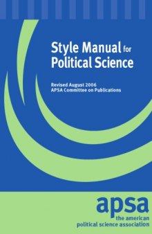 Style Manual for Political Science (Revised Ed.)