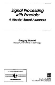 Signal processing with fractals: a wavelet-based approach