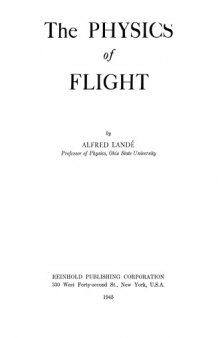 The Physics of Flight 