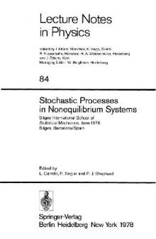 Stochastic processes in nonequilibrium systems