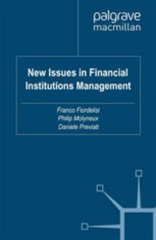 New Issues in Financial Institutions Management