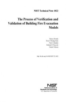The Process of Verification and Validation of Building Fire Evacuation Models