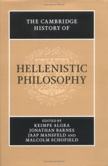 The Cambridge History of Hellenistic Philosophy