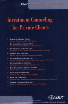 Investment Counseling for Private Clients