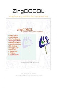 zing Cobol.A beginner's guide to Cobol programming