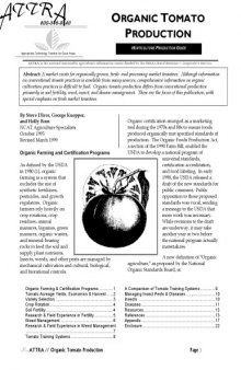 Organic tomato production