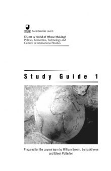 A World of Whosy making? Study Guide 1