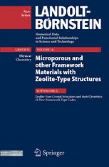 Zeolite-Type Crystal Structures and their Chemistry. 41 New Framework Type Codes