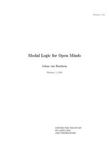 Modal Logic for Open Minds