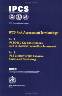 IPCS Risk Assessment Terminology: Parts 1 and 2 Version 1