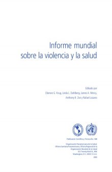 Informe mundial sobre la violencia y la salud