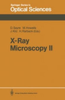 X-Ray Microscopy II: Proceedings of the International Symposium, Brookhaven, NY, August 31–September 4, 1987