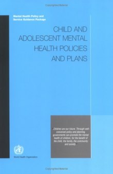 Child and Adolescent Mental Health Policies and Plans