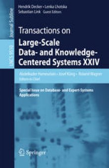 Transactions on Large-Scale Data- and Knowledge-Centered Systems XXIV: Special Issue on Database- and Expert-Systems Applications