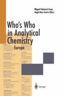 Who’s Who in Analytical Chemistry: Europe