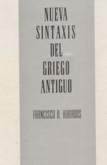 Nueva Sintaxis del Griego Antiguo