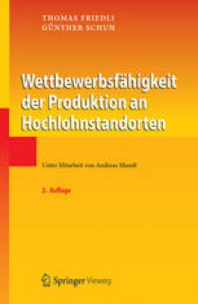 Wettbewerbsfahigkeit der Produktion an Hochlohnstandorten