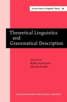 Theoretical Linguistics and Grammatical Description: Papers in honour of Hans-Heinrich Lieb