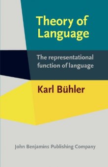 Theory of Language: The representational function of language  