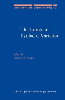 The Limits of Syntactic Variation 