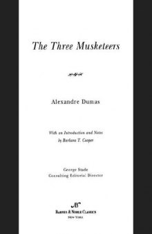 Three Musketeers (Barnes & Noble Classics Series)   