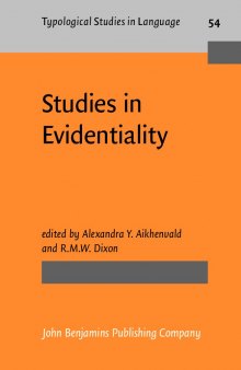 Studies in Evidentiality
