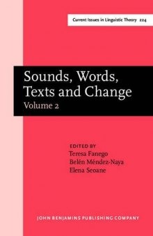 Sounds, Words, Texts and Change: Selected Papers from 11 ICEHL, Santiago de Compostela, 7-11 September 2000