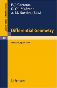Differential Geometry. Proc. conf. Peniscola, 1988