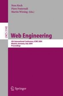 Web Engineering: 4th International Conference, ICWE 2004, Munich, Germany, July 26-30, 2004. Proceedings