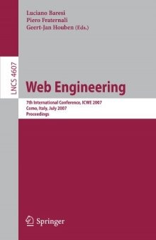 Web Engineering: 7th International Conference, ICWE 2007 Como, Italy, July 16-20, 2007 Proceedings