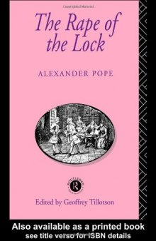 The Rape of the Lock (Routledge English Texts)