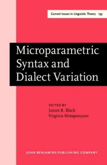Microparametric Syntax and Dialect Variation