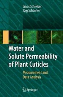 Water and Solute Permeability of Plant Cuticles: Measurement and Data Analysis